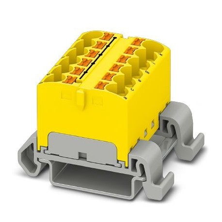 PTFIX 12X4-NS35A YE - PTFIX 12X4-NS35A YE 3273686 PHOENIX CONTACT Distribution block