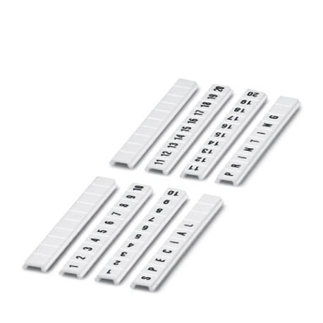 ZBF 5,LGS:FORTL.ZAHLEN 1-10 - ZBF 5,LGS:FORTL.ZAHLEN 1-10 0808671:0001 PHOENIX CONTACT Zack marker strip flat, 10-section, horizontally la..