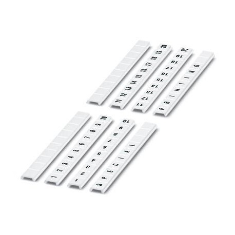 ZBF 6,LGS:FORTL.ZAHLEN 1-10 - ZBF 6,LGS:FORTL.ZAHLEN 1-10 0808749:0001 PHOENIX CONTACT Zack marker strip flat, 10-section, horizontally la..