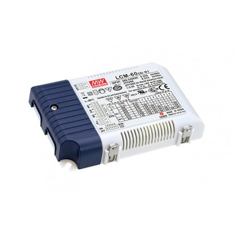 LCM-60EO - LCM-60EO MEANWELL AC-DC Multi-Stage LED driver Constant Current (CC), Modular output 0.5A/0.6A/0.7A/0.9A/1.0..