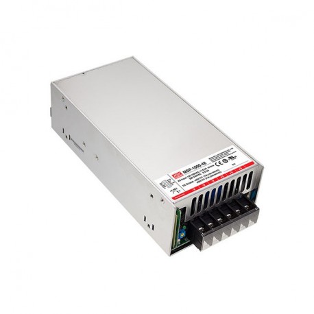 MSP-1000-24 - MSP-1000-24 MEANWELL AC-DC Single output Medical Enclosed power supply, Output 24VDC / 42A, MOOP, remote ON/..