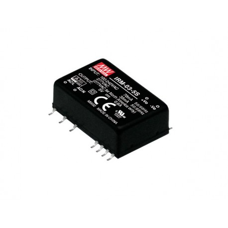 IRM-03-5S - IRM-03-5S MEANWELL AC-DC Single Output Encapsulated power supply, SMD, Input range 85-305VAC, Output 5VDC / ..