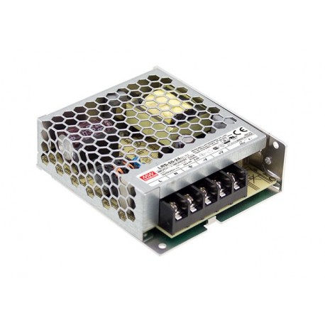 LRS-50-12 - LRS-50-12 MEANWELL AC-DC Single output enclosed power supply, Universal AC input, Output 12VDC / 4.2A, Up to..