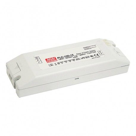PLC-100-48 - PLC-100-48 MEANWELL AC-DC Single output LED driver Constant Voltage (CV), Output 48VDC / 2A, I/O screw termi..