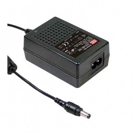 GSC18B-350 - GSC18B-350 MEANWELL AC-DC Single output desktop LED power supply (CC) with PFC, Output 52VDC / 0.35A, 2 pole..