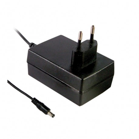 GSC25E-1400 - GSC25E-1400 MEANWELL AC-DC Single output wall mount LED power supply (CC) with PFC, Output 18VDC / 1.4A, 2 p..