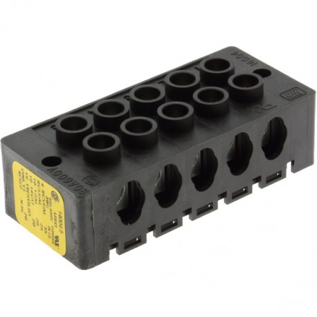 POWER TERMINAL (3 WKS) - POWER TERMINAL (3 WKS) 14004-5 EATON ELECTRIC Terminal block, low voltage, 90 A, AC 600 V, DC 600 V, 5P, UL,..