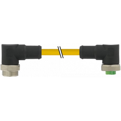 7700-A5A31-UBD1000 - 7700-A5A31-UBD1000 MURRELEKTRONIK Mini (7/8) 5 pole, Male (Ext.) 90°/Female 90° PVC, STOOW, 5x16AWG, yellow,..