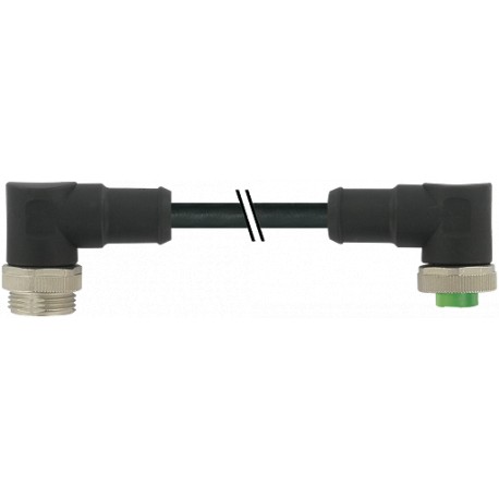 7700-A5A31-UMD1000 - 7700-A5A31-UMD1000 MURRELEKTRONIK Mini (7/8) 5 pole, Male (Ext.) 90°/Female 90° PUR, UL/CSA, 5x16AWG, black,..