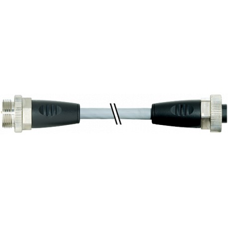 7000-50021-9651900 - 7000-50021-9651900 MURRELEKTRONIK 7/8" male 0° / 7/8" female 0° PUR 5x1.0 gray 19m
