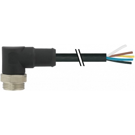 7700-A3011-UMB0750 - 7700-A3011-UMB0750 MURRELEKTRONIK Mini (7/8) 3 pole, Male (Ext.) 90° with cable PUR, UL/CSA, 3x16AWG, black,..