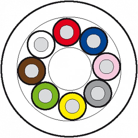 7000-C0101-3760000 - 7000-C0101-3760000 MURRELEKTRONIK Cable drum Ø 355MM PUR 8x0.34 gray UL/CSA+drag chain 100m