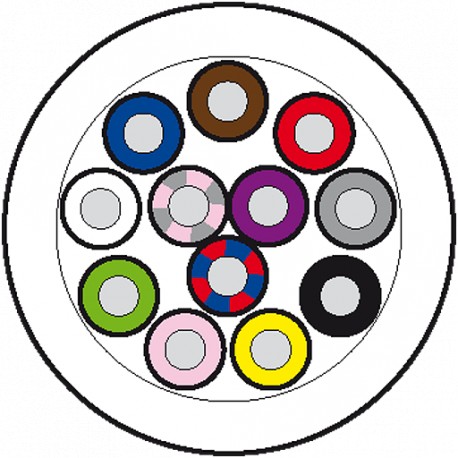 7000-C0101-7020000 - 7000-C0101-7020000 MURRELEKTRONIK Cable drum Ø 355MM PVC-OB 12x0,14 black 100m