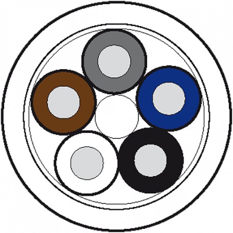 7000-C0201-2430000 - 7000-C0201-2430000 MURRELEKTRONIK Cable drum Ø 355MM PUR 5x0.34 shielded gray UL/CSA+drag chain 100m