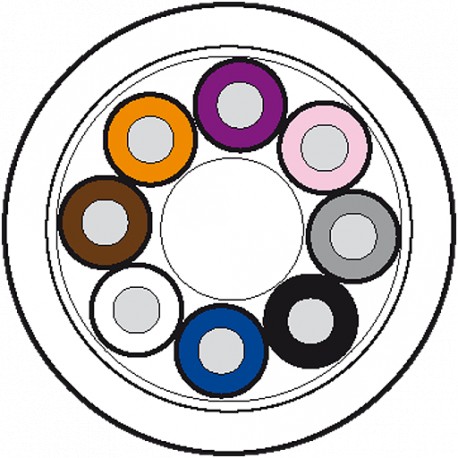 7000-C0201-2940000 - 7000-C0201-2940000 MURRELEKTRONIK Cable drum Ø 355MM PUR 8x0,25 shielded gray, drag chain 100m