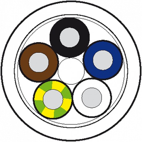 7000-C0201-3480000 - 7000-C0201-3480000 MURRELEKTRONIK Cable drum Ø 355MM PVC 5X0.34 shielded gray, 100m