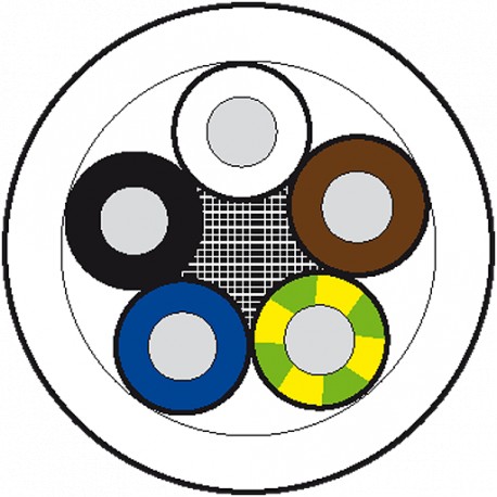 7000-C0505-9610000 - 7000-C0505-9610000 MURRELEKTRONIK Cable drum Ø 500MM PURZ 5x1.5 gray, UL/CSA, drag chain 500m