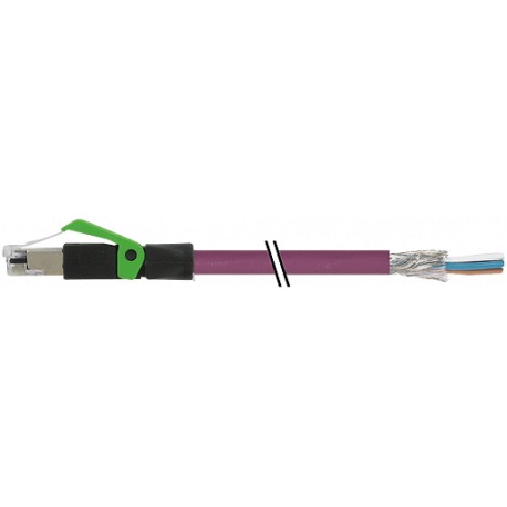 7000-74101-7980500 - 7000-74101-7980500 MURRELEKTRONIK RJ45 male 0° with cable, Ethernet PUR 2x2xAWG22 shielded violet UL,CSA+dra..