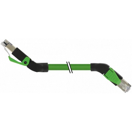 7000-74461-7961000 - 7000-74461-7961000 MURRELEKTRONIK RJ45 male 45°up/RJ45 male 45°right Ethernet PUR 2x2xAWG22 shielded green U..