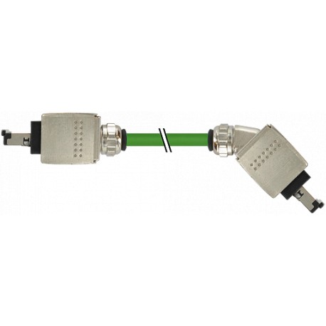 7000-74661-7960030 - 7000-74661-7960030 MURRELEKTRONIK RJ45 Push Pull male 0°/ RJ45 Push Pull male 45° PUR 2x2xAWG22 shielded gre..