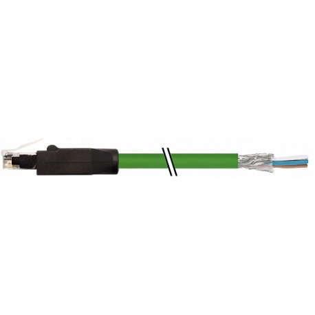7700-74101-S7V0500 - 7700-74101-S7V0500 MURRELEKTRONIK RJ45 male 0° with cable, Ethernet TPE 2x2xAWG22 shielded green UL/CSA+drag..