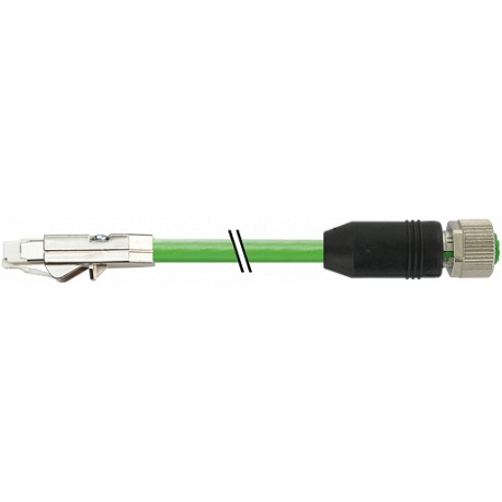7000-SS601-8810900 - 7000-SS601-8810900 MURRELEKTRONIK Drive Cliq IP20 / M12 female 0° shielded Y-cod. PVC AWG24+22 green UL/CSA+..