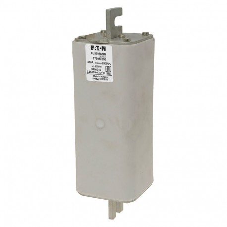 FUSE 315A 2500V 3TN/210 AR - FUSE 315A 2500V 3TN/210 AR 170E7853 EATON ELECTRIC Fuse-link, high speed, 315 A, AC 2500 V, DIN 3, aR, DIN, ..