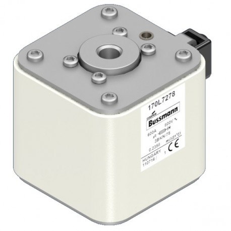 FUSE 600A 800V 3BKN/75 AR - FUSE 600A 800V 3BKN/75 AR 170L7278 EATON ELECTRIC Fuse-link, high speed, 600 A, AC 800 V, Size 3, 76 x 92 x ..