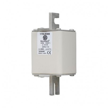 FUSE 400A 1000V 2STN/110 AR - FUSE 400A 1000V 2STN/110 AR 170L8388 EATON ELECTRIC Fuse-link, high speed, 400 A, AC 1000 V, Size 2, 61 x 75..