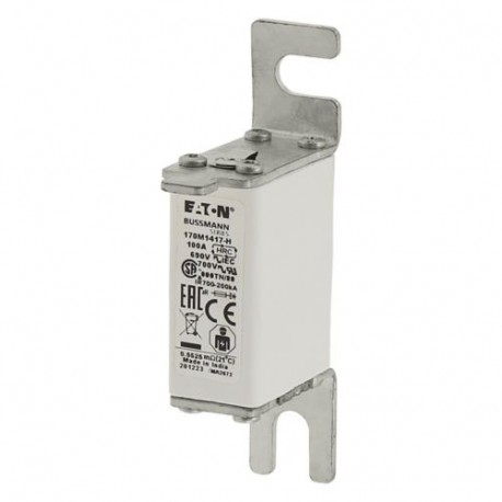 FUSE 100A 690V 000TN/80 AR - FUSE 100A 690V 000TN/80 AR 170M1417-H EATON ELECTRIC Fuse-link, high speed, 100 A, AC 690 V, size 000, 21 x ..