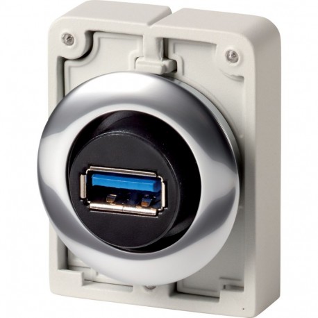 M30C-FUSB - M30C-FUSB 187082 Y7-187082 EATON ELECTRIC Bulkhead interface, Flat Front, USB 3.0, front mounting