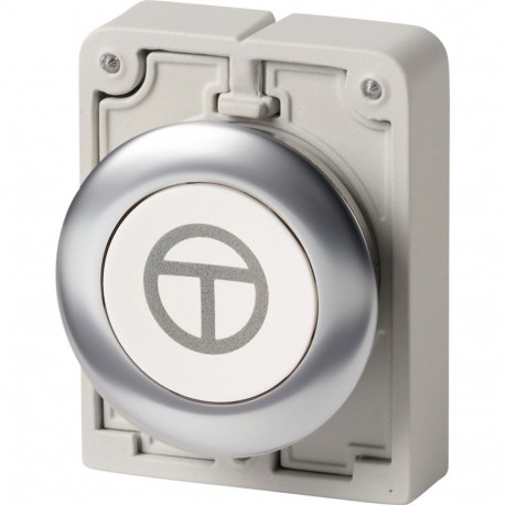 M30I-FD-W-X11 - M30I-FD-W-X11 188056 Y7-188056 EATON ELECTRIC Push-buttons, flat front, flush, momentary, white, labeled