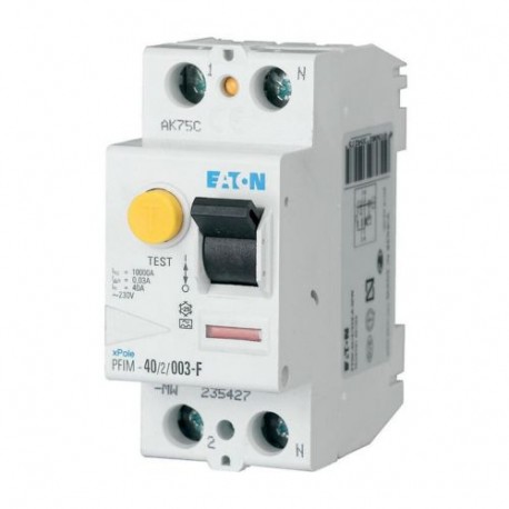 PFIM-40/2/03-G/F - PFIM-40/2/03-G/F 187453 Y7-187453 EATON ELECTRIC Residual current circuit breaker (RCCB), 40A, 2p, 300mA, ty..