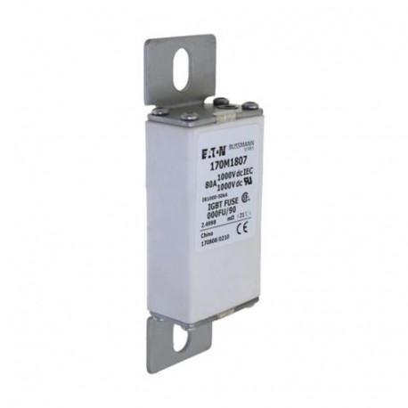170M1807 - 170M1807 EATON ELECTRIC Fuse-link, high speed, 80 A, DC 1000 V, size 000, 24 x 36 x 115 mm, aR, IEC