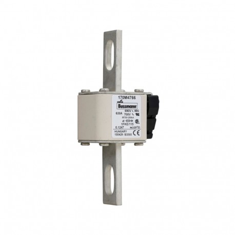 FUSE 630A 690V 1FKE/115 AR UC - FUSE 630A 690V 1FKE/115 AR UC 170M4766 EATON ELECTRIC Fuse-link, high speed, 630 A, AC 690 V, size 1, 53 x 6..