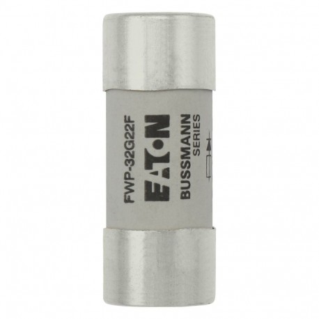 Fuse 32A 690VAC gR 22x58 - Fuse 32A 690VAC gR 22x58 FWP-32G22F EATON ELECTRIC Fuse-link, high speed, 32 A, AC 690 V, 22 x 58, gR, IEC, ..