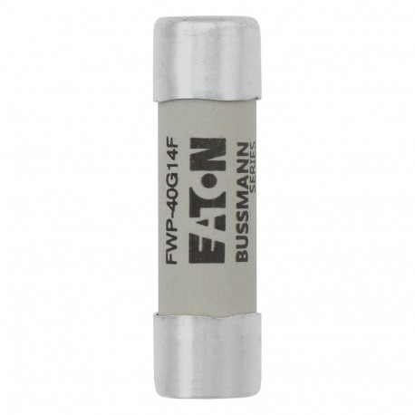 Fuse 40A 690VAC gR 14x51 - Fuse 40A 690VAC gR 14x51 FWP-40G14F EATON ELECTRIC Fuse-link, high speed, 40 A, AC 690 V, 14 x 51, gR, IEC, ..