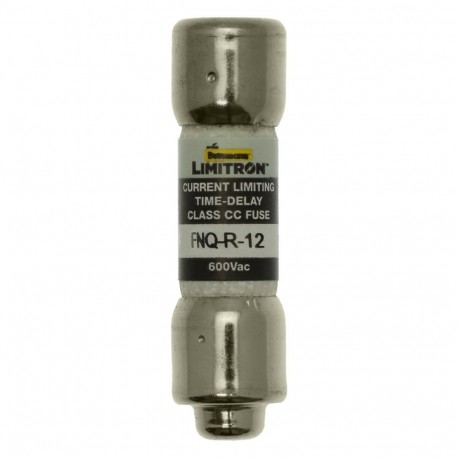 FNQ-R-12 - FNQ-R-12 EATON ELECTRIC Fuse-link, LV, 1 A, AC 600 V, 10 x 38 mm, 13⁄32 x 1-1⁄2 inch, CC, UL, time-delay, re..