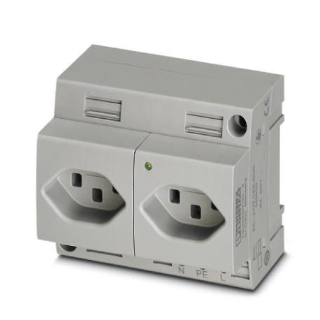 EO-J/UT/LED/DUO - EO-J/UT/LED/DUO 0804103 PHOENIX CONTACT Double socket
