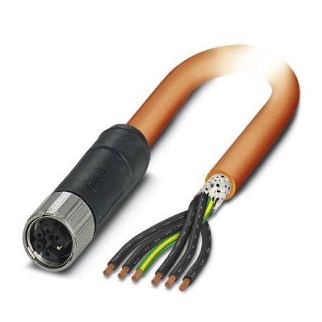 SAC-6P-5,0-PVC/M12FSM PE SH - SAC-6P-5,0-PVC/M12FSM PE SH 1414923 PHOENIX CONTACT Power cable