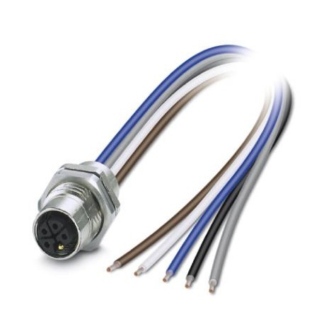 SACC-DSI-M12FSL-4FE-M16XL/0,2 - SACC-DSI-M12FSL-4FE-M16XL/0,2 1415299 PHOENIX CONTACT Flush-type connector