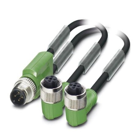 SAC-3P-M12Y/2X0,6-PUR/M12FR - SAC-3P-M12Y/2X0,6-PUR/M12FR 1417944 PHOENIX CONTACT Sensor/actuator cable SAC-3P-M12Y/2X0,6-PUR/M12FR 1417944