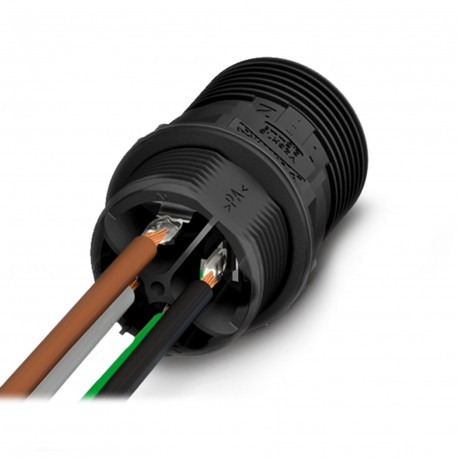 QPD W 3PE2,5 M25 0,5 BK VPE100 - QPD W 3PE2,5 M25 0,5 BK VPE100 1424217 PHOENIX CONTACT Panel feed-through QPD W 3PE2,5 M25 0,5 BK VPE100 142..