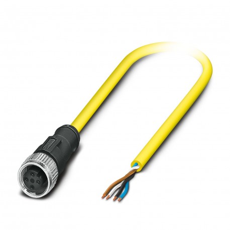 SAC-4P-5,0-547/M12FS BK - SAC-4P-5,0-547/M12FS BK 1424905 PHOENIX CONTACT Sensor/actuator cable
