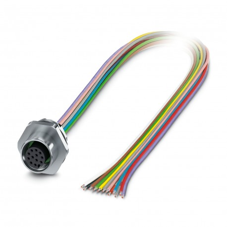 SACC-E-M12FS-17P-M16XL/1,5 - SACC-E-M12FS-17P-M16XL/1,5 1425197 PHOENIX CONTACT Flush-type connector SACC-E-M12FS-17P-M16XL/1,5 1425197