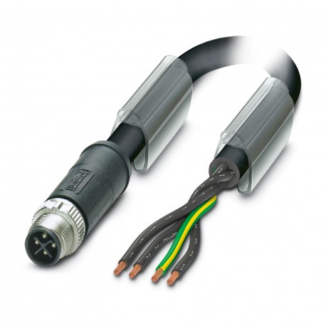 SAC-4P-M12MSS/0,5-PUR PE 0,07 - SAC-4P-M12MSS/0,5-PUR PE 0,07 1426090 PHOENIX CONTACT Power Cable, 4-pole, PUR halogen-free, black-gray RAL ..