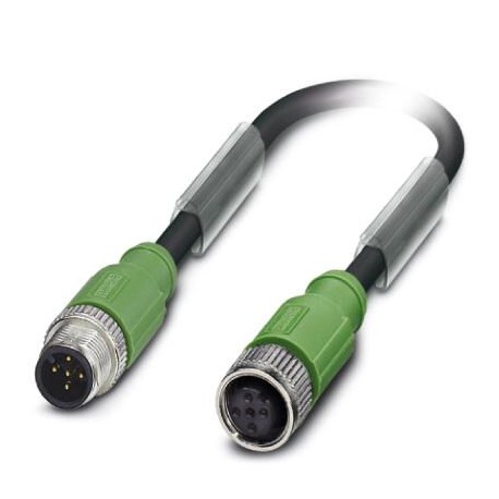 SAC-5P-M12MS/ 1-PUR/M12FS SHBK - SAC-5P-M12MS/ 1-PUR/M12FS SHBK 1445017 PHOENIX CONTACT Sensor/actuator cable SAC-5P-M12MS/ 1-PUR/M12FS SHBK ..