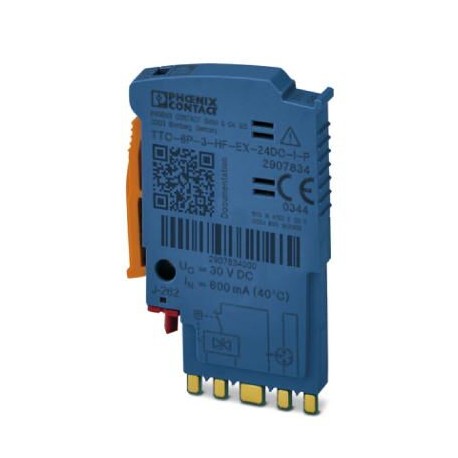 TTC-6P-3-HF-EX-24DC-I-P - TTC-6P-3-HF-EX-24DC-I-P 2907834 PHOENIX CONTACT Surge protection plug with integrated status indicator for a..