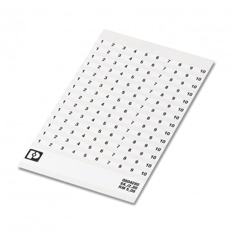 SK 2,8 REEL P5,2 WH CUS - SK 2,8 REEL P5,2 WH CUS 8199986 PHOENIX CONTACT Marker card