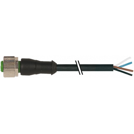 7000-12161-6230500 - 7000-12161-6230500 MURRELEKTRONIK M12 female 0° with cable PUR 3x0.34 black UL/CSA 5m